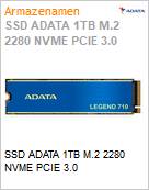 SSD ADATA 1TB M.2 2280 NVME PCIE 3.0  (Figura somente ilustrativa, no representa o produto real)