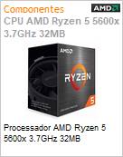 Processador AMD Ryzen 5 5600x 3.7GHz 32MB  (Figura somente ilustrativa, no representa o produto real)