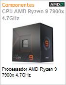 Processador AMD Ryzen 9 7900x 4.7GHz  (Figura somente ilustrativa, no representa o produto real)