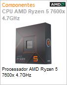 Processador AMD Ryzen 5 7600x 4.7GHz  (Figura somente ilustrativa, no representa o produto real)