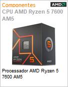 Processador AMD Ryzen 5 7600 AM5  (Figura somente ilustrativa, no representa o produto real)