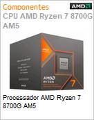 Processador AMD Ryzen 7 8700G AM5  (Figura somente ilustrativa, no representa o produto real)