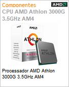 Processador AMD Athlon 3000G 3.5GHz AM4 (Figura somente ilustrativa, no representa o produto real)