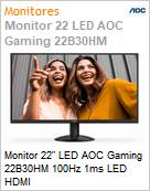 Monitor 22 LED AOC Gaming 22B30HM 100Hz 1ms LED HDMI (Figura somente ilustrativa, no representa o produto real)