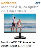 Monitor AOC 24 Ajuste de Altura 100Hz LED HDMI  (Figura somente ilustrativa, no representa o produto real)