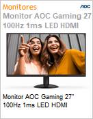 Monitor AOC Gaming 27 100Hz 1ms LED HDMI (Figura somente ilustrativa, no representa o produto real)