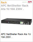 APC NetShelter Rack Ats 1U 10A 230V .  (Figura somente ilustrativa, no representa o produto real)