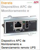 Dispositivo APC de Monitoramento e Gerenciamento remoto UPS NMC3 para Easy UPS 3S, 3M, 3L, Galaxy 3L & Galaxy PW  (Figura somente ilustrativa, no representa o produto real)