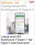 Licena anual APC EcoStruxure IT Expert 1 Year Digital 5 node Subscription  (Figura somente ilustrativa, no representa o produto real)