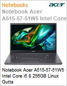 Notebook Acer A515-57-51W5 Intel Core i5 8 256GB Linux Gutta  (Figura somente ilustrativa, no representa o produto real)