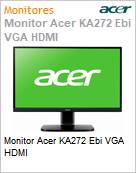 Monitor Acer KA272 Ebi VGA HDMI (Figura somente ilustrativa, no representa o produto real)