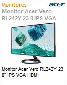 Monitor Acer Vero RL242Y 23 8 IPS VGA HDMI (Figura somente ilustrativa, no representa o produto real)