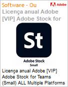 Licena anual Adobe [VIP] Adobe Stock for Teams (Small) ALL Multiple Platforms Subscription New Multi Latin American Languages Team 10 assets per month 1 User Level 4 100+ (Figura somente ilustrativa, no representa o produto real)