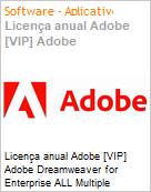 Licena anual Adobe [VIP] Adobe Dreamweaver for Enterprise ALL Multiple Platforms Subscription New Multi Latin American Languages 12 Months 1 User Level 3 50 - 99 (Figura somente ilustrativa, no representa o produto real)