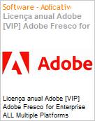 Licena anual Adobe [VIP] Adobe Fresco for Enterprise ALL Multiple Platforms Subscription New Multi Latin American Languages Platform Limitation 12 Months 1 User Level 2 10 - 49 (Figura somente ilustrativa, no representa o produto real)