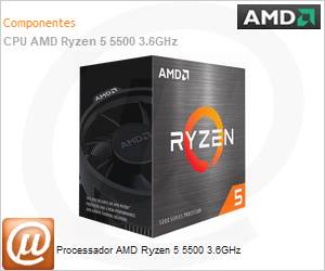 100100000457BOX - Processador AMD Ryzen 5 5500 3.6GHz 