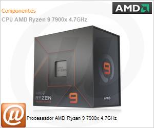 100100000589WOF - Processador AMD Ryzen 9 7900x 4.7GHz 