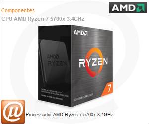 100100000926WOF - Processador AMD Ryzen 7 5700x 3.4GHz 