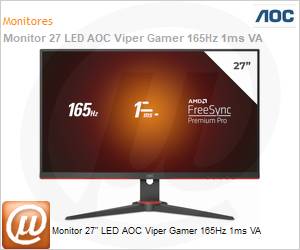 27G2SE - Monitor 27" LED AOC Viper Gamer 165Hz 1ms VA