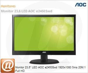 e2450Swd - Monitor 23,6" LED AOC e2450Swd 1920x1080 5ms 20M:1 Full HD