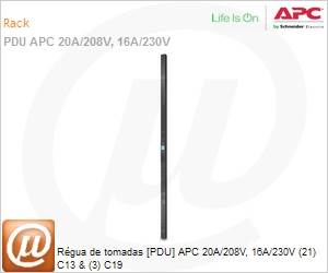AP8959 - APC PDU 100-220V 16A Ent Iec-320 C20