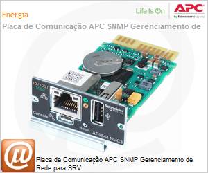 AP9544 - Placa de Comunicao APC SNMP Gerenciamento de Rede para SRV 
