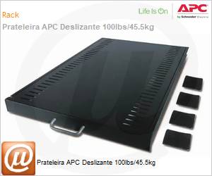 AR8123BLK - Prateleira APC Deslizante 100lbs/45.5kg 