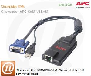 KVM-USBVM - Chaveador APC KVM-USBVM 2G Server Module USB com Virtual Media 