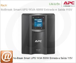 SMC1000-BR - No-Break APC Smart-UPS SMC1000-BR 1000VA 600W Entrada e Sada 115V by Schneider Electric 