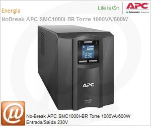 SMC1000I-BR - No-Break APC Smart-UPS BR SMC1000I-BR 1000VA/600W Entrada de 220V a 240V Sada 230V Torre 2 Anos by Schneider Electric