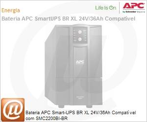 SMC24XLBP-BR - Mdulo de baterias APC Smart-UPS BR XL 24V/36Ah Compatvel com SMC2200BI-BR 