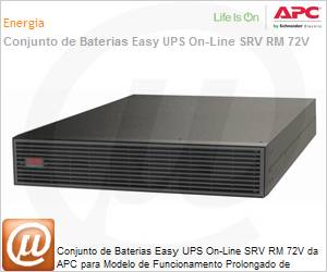 SRV72RLBP-9A - Mdulo de baterias APC Easy UPS Online SRV RM 72V da para Modelo de Funcionamento Prolongado de 2/3kVA 