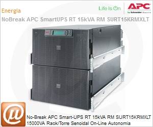 SURT15KRMXLT - No-Break APC Smart-UPS RT 15kVA RM SURT15KRMXLT 15000VA Rack/Torre Senoidal On-Line Autonomia Expansvel 208V