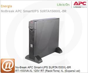 SURTA1500XL-BR - No-Break APC Smart-UPS SURTA1500XL-BR RT 1500VA 120V RT (Rack/Torre) XL (Expansvel) by Schneider Electric 