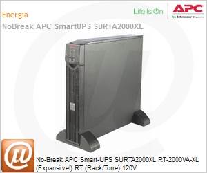 SURTA2000XL - No-Break APC Smart-UPS SURTA2000XL RT-2000VA-XL (Expansvel) RT (Rack/Torre) 120V