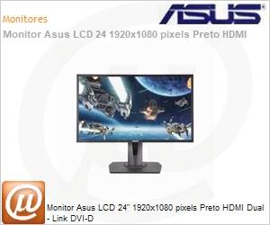 90LM02D3-B013B0 - Monitor Asus LCD 24" 1920x1080 pixels Preto HDMI Dual - Link DVI-D