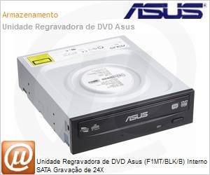 DRW-24F1MT - Unidade Regravadora de DVD Asus (F1MT/BLK/B) Interno SATA Gravao de 24X