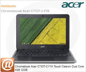 NX.AYQAL.001 - Chromebook Acer C733T-C1YK Celeron Dual Core 4GB 32GB Touch 