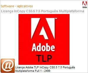 65102005AD01A00 - Licena perptua TLP Adobe InCopy CS5.5 7.5 Portugus Multiplataforma Full 1 - 2499 