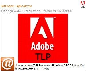 65114789AD01A00 - Licena perptua TLP Adobe Production Premium CS5.5 5.5 Ingls Multiplataforma Full 1 - 2499 