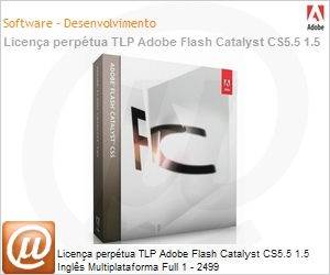 65122869AD01A00 - Licena perptua TLP Adobe Flash Catalyst CS5.5 1.5 Ingls Multiplataforma Full 1 - 2499 