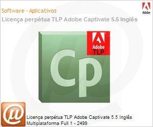 65124973AD01A00 - Licena perptua TLP Adobe Captivate 5.5 Ingls Multiplataforma Full 1 - 2499 