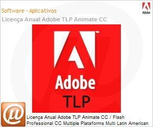 65270428BA01A12 - Licena anual Adobe TLP Animate CC / Flash Professional CC Multiple Plataforms Multi Latin American Languages Subscription 1 Usurio Level 1 1 - 49 1 ano