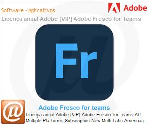 65305064CA03A12 - Licena anual Adobe [VIP] Adobe Fresco for Teams ALL Multiple Platforms Subscription New Multi Latin American Languages Platform Limitation 12 Months 1 User Level 3 50 - 99