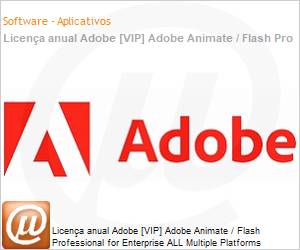 65322580CA01A12 - Licena anual Adobe [VIP] Adobe Animate / Flash Professional for Enterprise ALL Multiple Platforms Subscription New Multi Latin American Languages 12 Months 1 User Level 1 1 - 9
