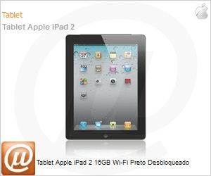 MC769BZ/A - Tablet Apple iPad 2 16GB Wi-Fi Preto Desbloqueado