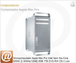 Apple - MD770BZ/A - Desktop-PC Apple Mac Pro Intel Xeon Six-Core E5645  (2.40GHz/12MB) 6GB 1TB DVD-RW OS X Lion Wi-Fi N Bluetooth - MicroSafe