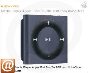 MD779BZ/A - Media Player Apple iPod Shuffle 2GB com VoiceOver Slate