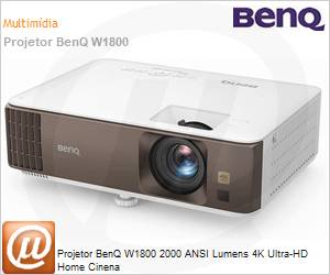 9H.JP977.13E - Projetor BenQ W1800 2000 ANSI Lumens 4K Ultra-HD Home Cinena