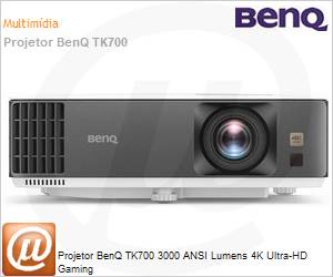 9H.JPK77.17L - Projetor BenQ TK700 3000 ANSI Lumens 4K Ultra-HD Gaming